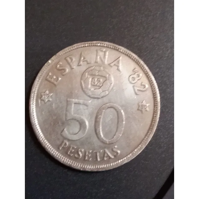 Moneda De España 50 Pesetas Conmemorativa Copa Mundial82 