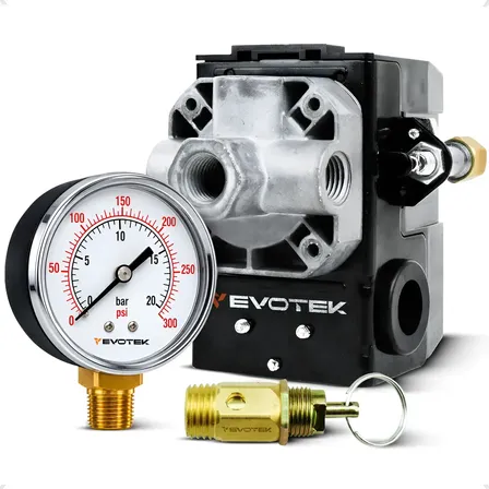 Pressostato Compressor Manômetro Schulz Chiaperini Motomil