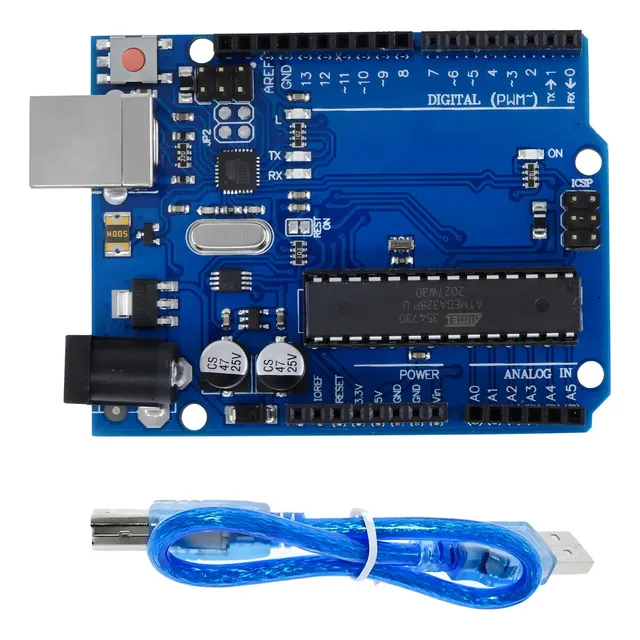 Tarjeta De Desarrollo Uno R3 Dip Compatible Arduino + Cable