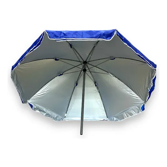 Parasol Doble Tela Doble Varilla Diametro 2.1m Con Filtro Uv
