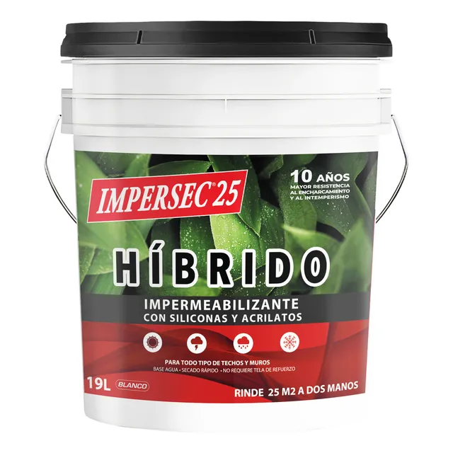 Impermeabilizante Impersec 10 Años 19 L Blanco Satinado