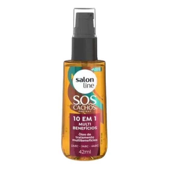 Óleo Capilar Multibenefícios 10x1 42ml Sos Cachos Salon Line