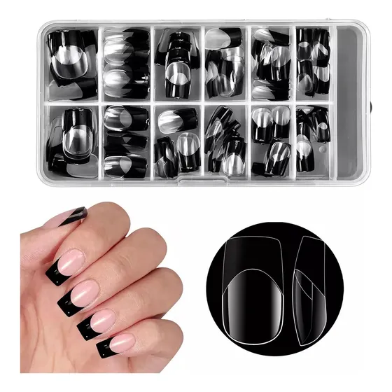 Tips Para Uñas Press On Uñas Postizas Decoradas De 120pc
