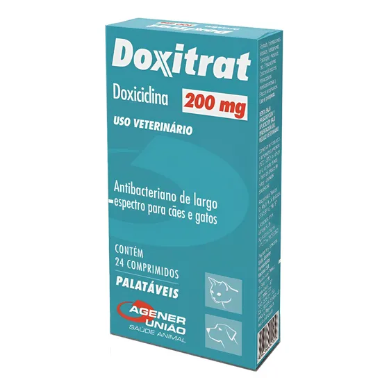 Doxitart 200mg Para Cães E Gatos 24 Comp