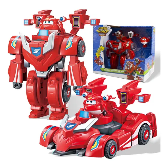 Brinquedos Transformáveis Super Wings 7 Super Robôs E 2 Mini