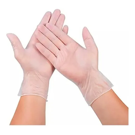 Guantes De Vinilo Caja 100 Unidades Desechables
