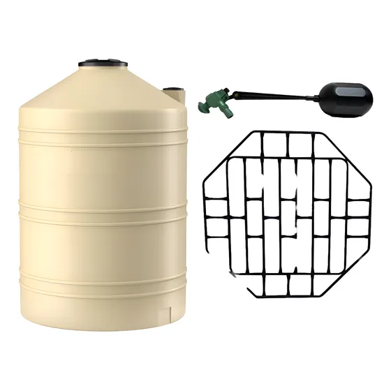 Kit Tanque Tricapa 2000 Litros + Base Ref + Flotante 1/2 