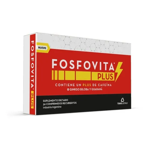 Fosfovita Plus Memoria Y Concentración 30 Comprimidos Sabor Sin sabor