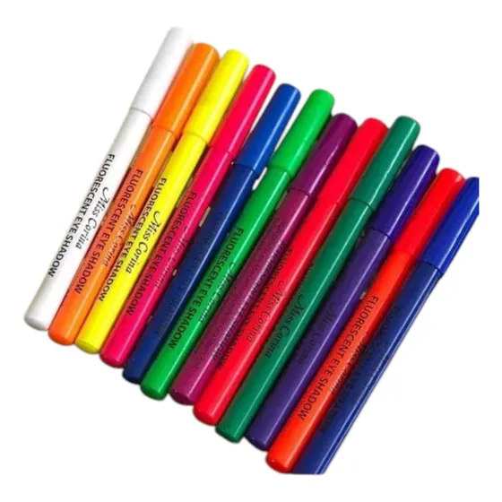 Pack 6 Lápices Delineador De Ojos Con Efecto Fluor Neon