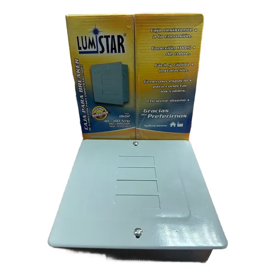 Caja Para Breaker Lumistar De 4 Circuitos Para Empotrar Bk02
