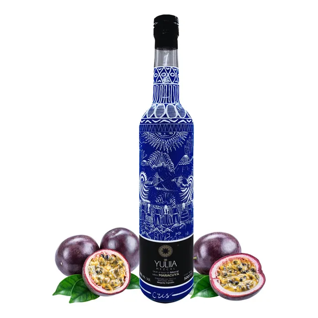 Licor A Base De Mezcal Espadín Sabor Maracuyá Yuliia 500ml