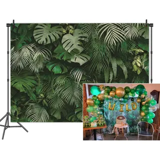 Fotografia Trasera Con Hojas De Palmera Tropical Verde De 8 Fotografia Trasera Con Hojas De Palmera Tropical Verde De 8