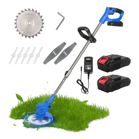 Bordeadora Cortadora Césped Sv Inalámbrica + 2 Baterias 21v Azul