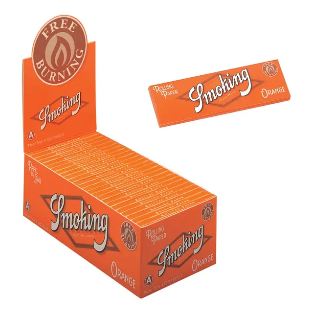 Caja X50 Rolling Papers Cueros Smoking Naranja Orange #8