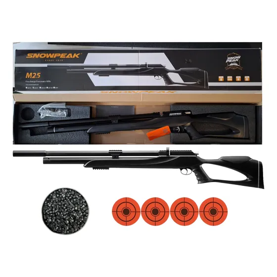 Rifle Pcp Snowpeak M25s Pcp 5.5mm Regulado Pellets Xchws P