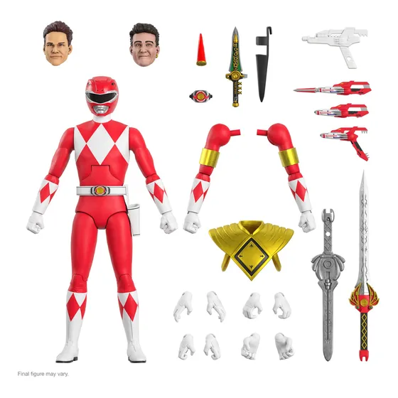 Boneco De Ação Super7 Ultimates! Poderosos Morphin Power Ran