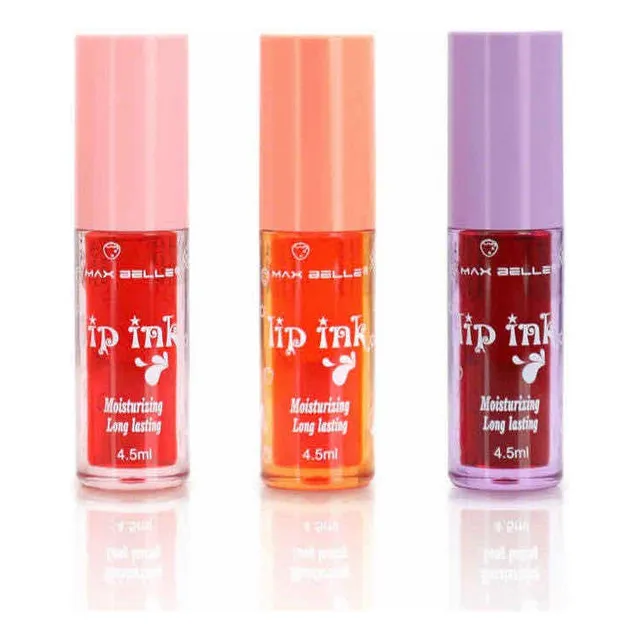 Pack 3 Labiales Tintas De Labios Larga Duración Waterproof