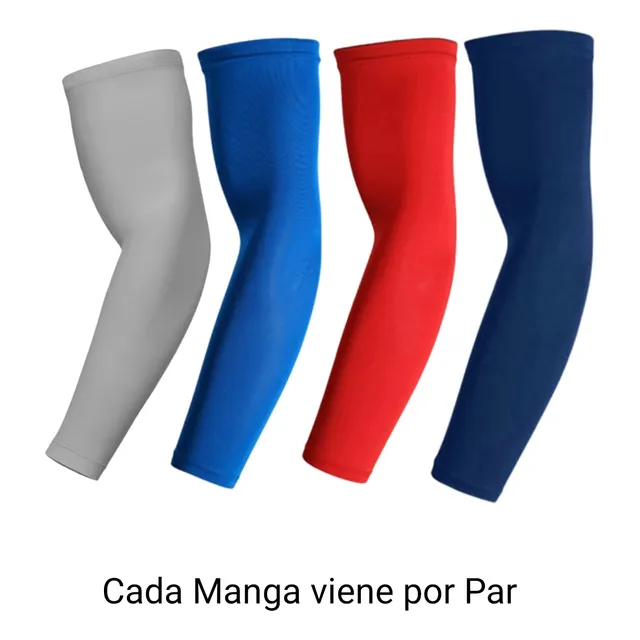 Manga Compresión Deportiva, Excursión, Moto, Lycra Uv, 1 Par
