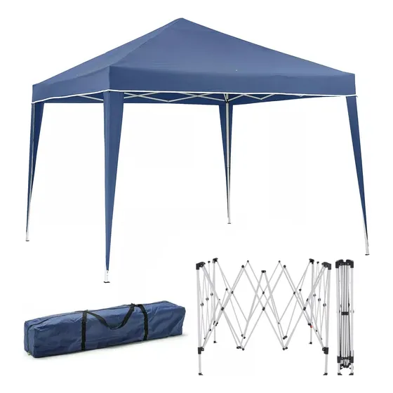 Gazebo Dobrável Barraca Sanfonada Reforçada Aluminio 3x3 Mts