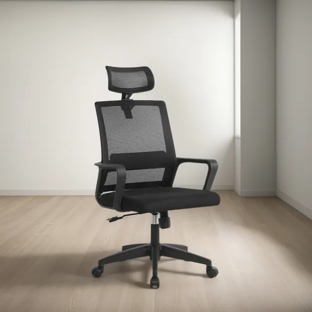 Silla Para Oficina Adal Pro - Modelo Gerecial De Ergoclass Color Negro