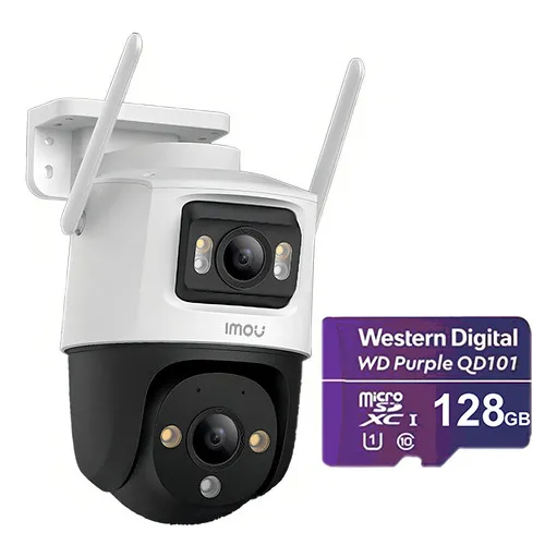 Imou & Cronos Cámara De Seguridad Ipc-s7xn-10m0wed-p128 Wifi Ip Pt Cruiser Dual 10 Mp (5+5) + Microsd 128gb Audio Bidireccional Full Color Seguimiento Automático Imou Sense Cctv S7xn Protección Ip66