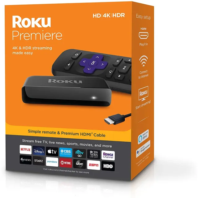 Roku Premiere | Reproductor Multimedia De Streaming Hd4khdr
