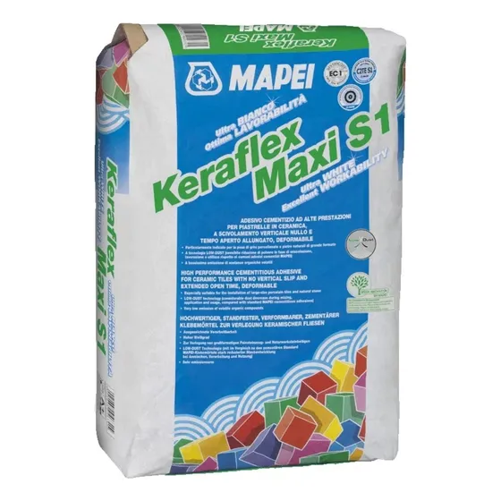 Pego Mapei Keraflex Maxi S1 Blanco Piscinas 25kg