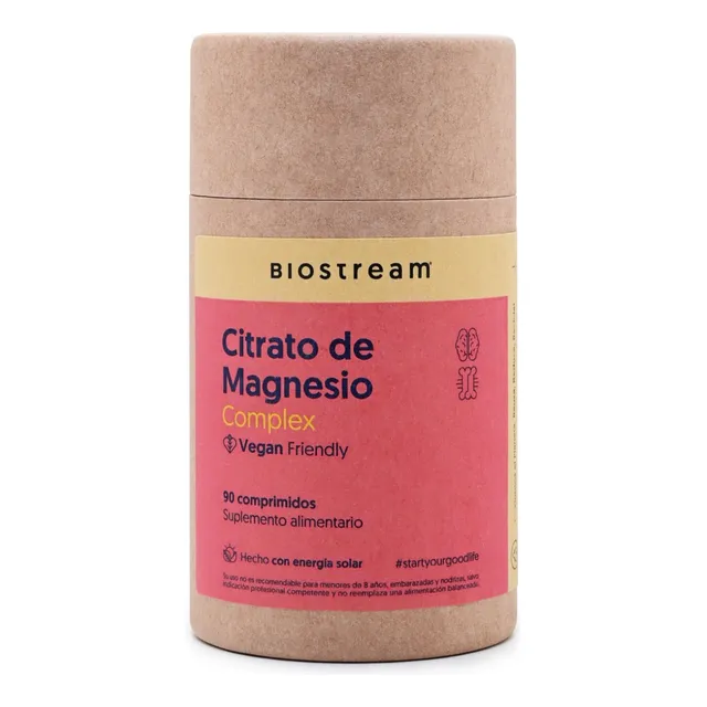 Citrato De Magnesio, Vitamina D & B6 Vegano 90 Comp