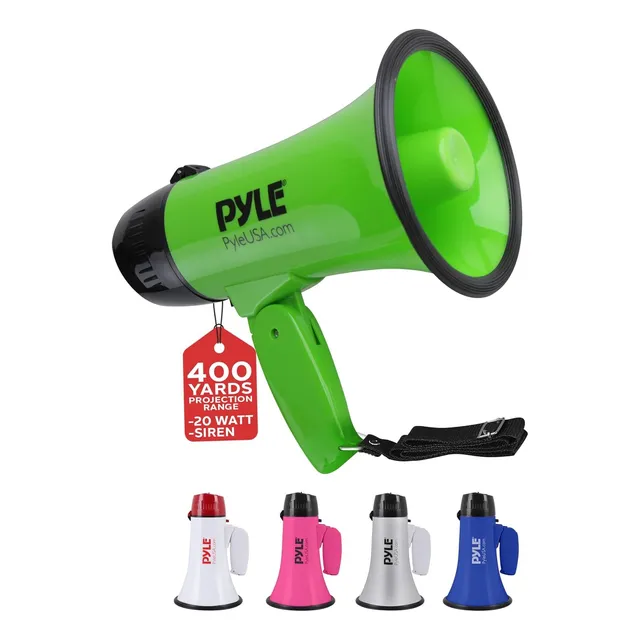 Megafono Altavoz Compacto De Bateria Sirena Alarma
