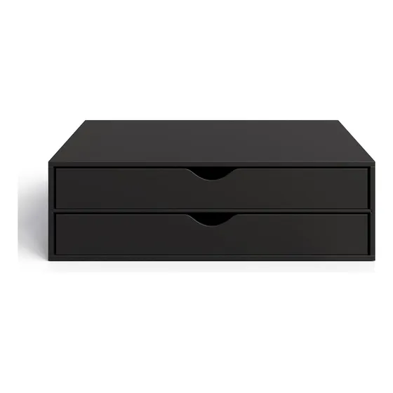 Suporte Para Monitor Mesa 2 Gavetas Ergonômico Escritório Reforçado Premium