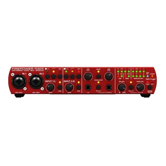 Interfaz Audio Firewire Behringer Fca610 + Envío Express