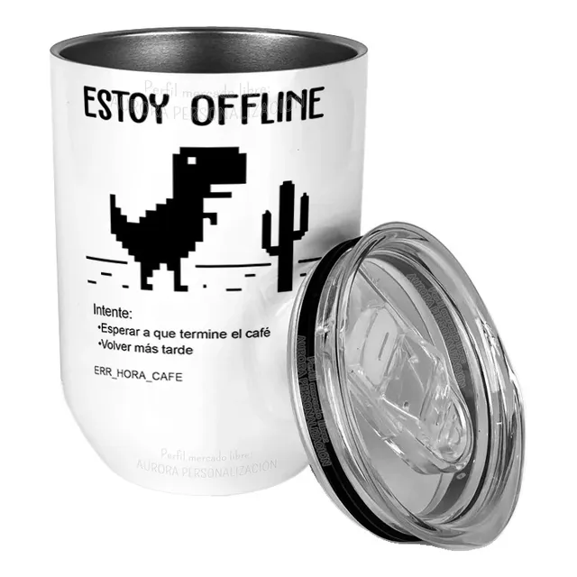 Vaso Café Te Divertido Internet Térmico Taza Tapa Hermética