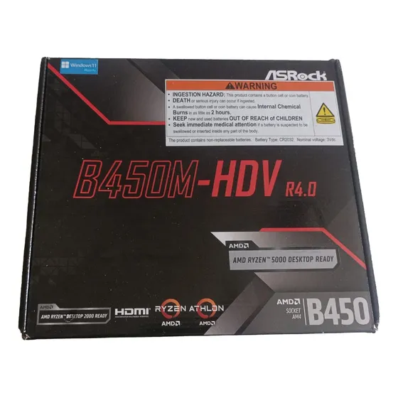 Asrock B450m-hdv R4.0 Tarjeta Madre