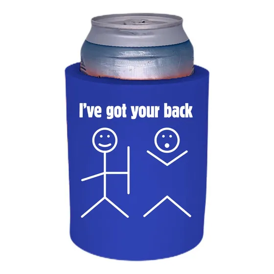 I've Got Your Back Lata Espuma Gruesa Azul Rey 2