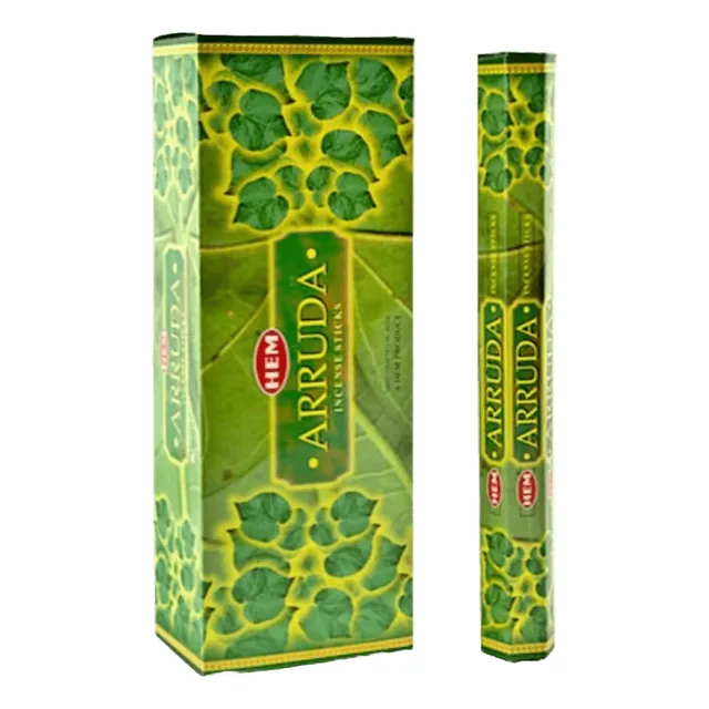 Sahumerios Hem De India Cajas X6 Hexagonales Aromas Varilla