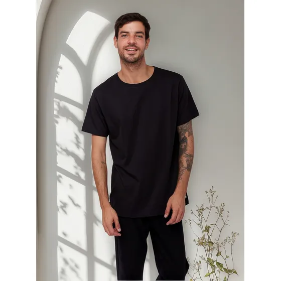 Polo Para Hombre Dunkelvolk Classic Simple Tee Blk