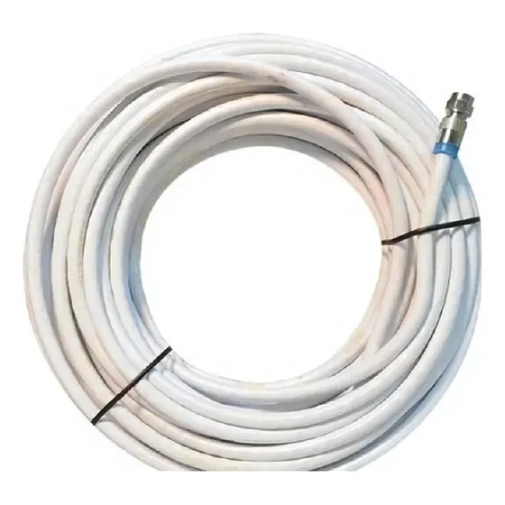 Cabo Coaxial Antena 5 Metros Montado Rg06 60% Malha Digital
