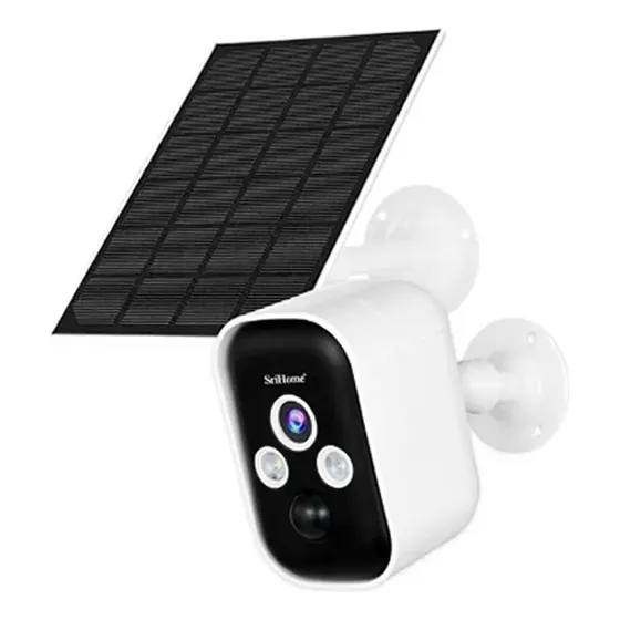 Cámara De Seguridad Srihome Sh033b F1080p Con Panel Solar