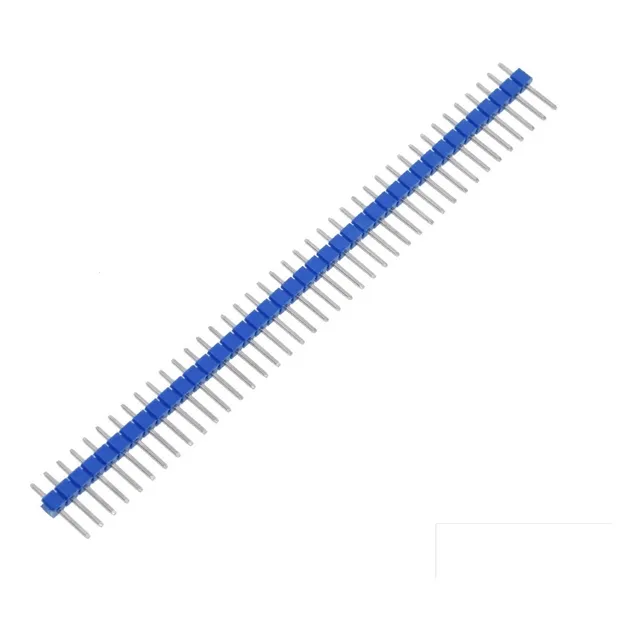 Regleta Header Recta Macho 40 Pines Sencilla 2.54mm Azul