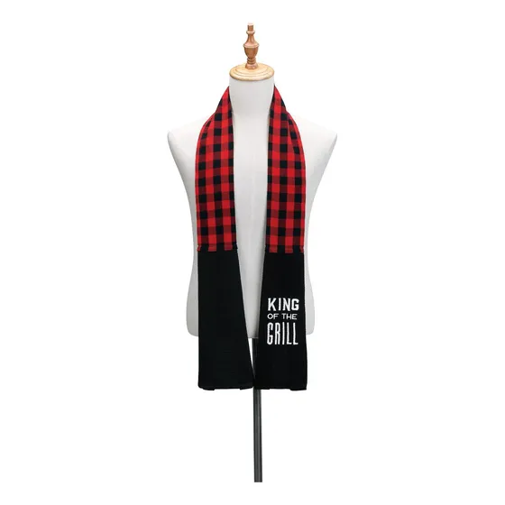 Toalla Cocina Mezcla Algodon Extra Larga Hombro Color Negro