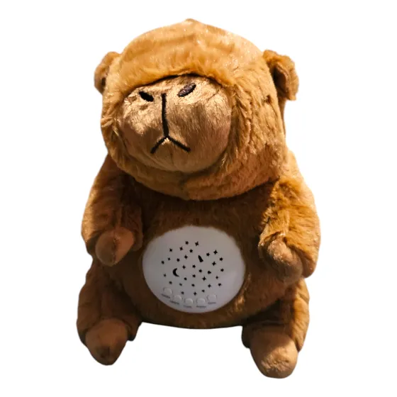 Peluche Capibara Proyector Luz Y Sonido Importado