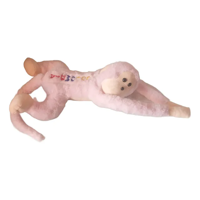 Peluche Mono Que Abraza - Souvenir Bordado Palabra Colombia 