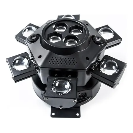 Luces Roboticas Dmx Luz Cabeza Movil Led Giratoria Laser Rgb Luz Robótica Luces Dj Profesional Disco Fiesta 6 Brazos