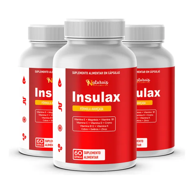 3 Insulax 60 Cápsulas Original - 11 Ativos - Loja Oficial