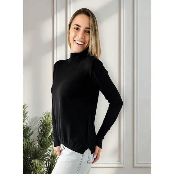Sweater Media Polera Lulyna Bremer Mujer Pullover