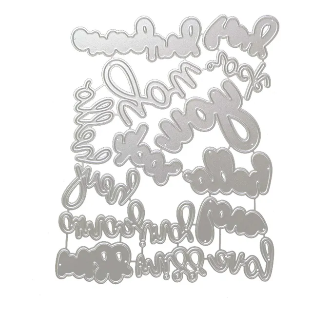 (2812a) Wishes Metal Die Cut Congrate Die Cutting Embossing 