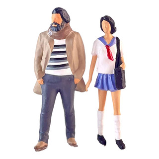 2 Uds., Escala 1/64, Modelo Femenino Y Masculino, Bufanda, 2 Uds., Escala 1/64, Modelo Femenino Y Masculino, Bufanda,