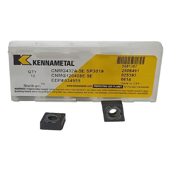 Inserto Kennametal Cnmg 432 Cnmg120408e-5 Sp3019 (10 Piezas)