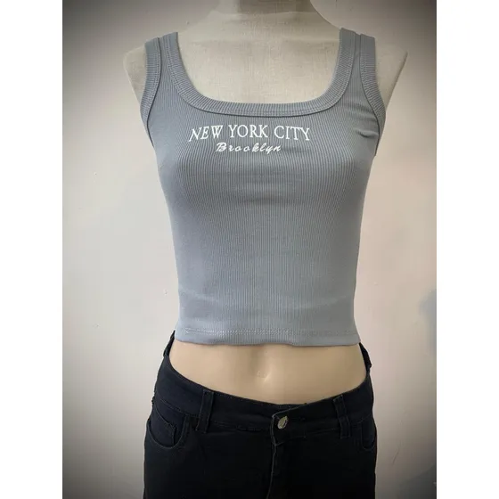 Pack 3 Remera Crop Top Morley Tipo Musculosa Mujer Reina Tex