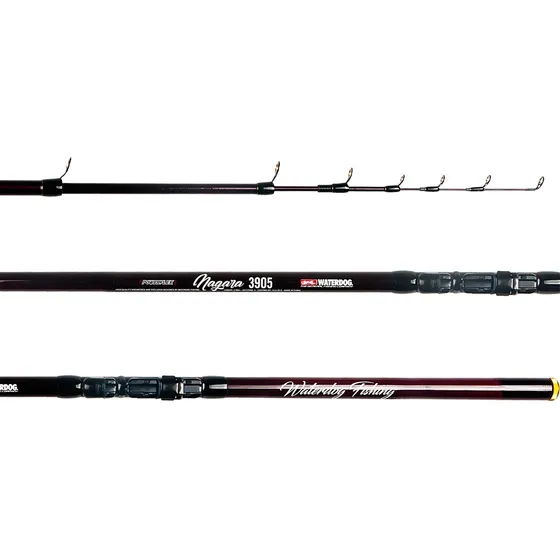 Caña De Pesca Waterdog Nagara 3.60m Pejerrey Telescópica Color Negro